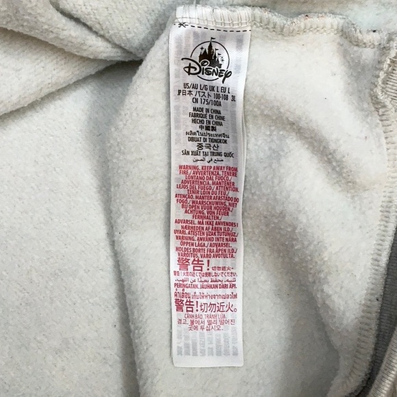 Disney Brand Critters pullover L heather fabric 80% ORGANIC cotton polyester - Picture 6 of 7
